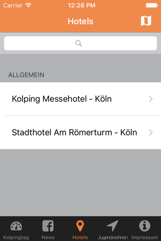 Kolpinghaeuser screenshot 3