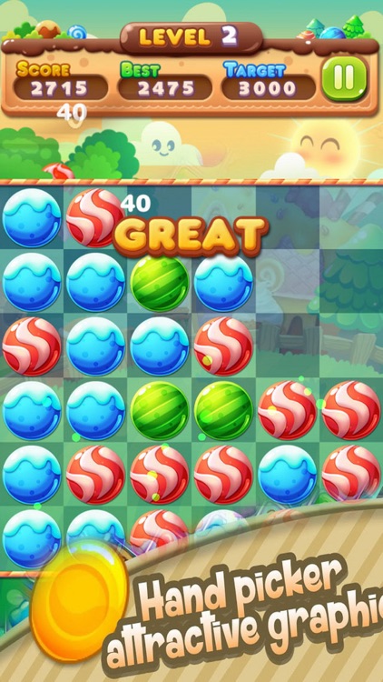 Candy Bombom: Game Tap Blast