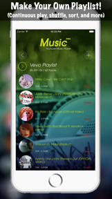 Music Pro Background Player for YouTube Video - Best YT Audio Converter and Song Playlist Editor screenshot