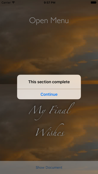 My Final Wishes Screenshot