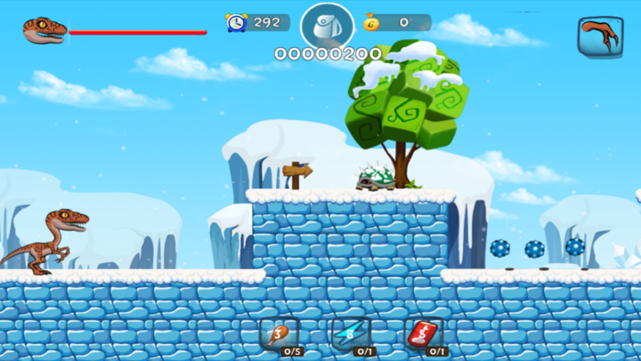 恐龙格斗战：经典的运行游戏2 screenshot 2