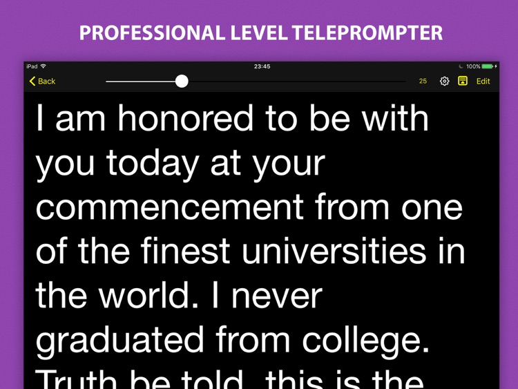 Voice Teleprompter - Speech Prompter with Smart Scrolling