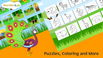 Screenshot #3 pour Les Animaux du Zoo et les Animaux Sauvages de la Savane- Activités, Puzzles, Dessins, Jeux pour Enfant