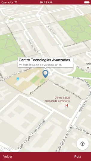 Captura de pantalla de INAEM en iPhone 2