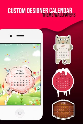 Lock Screen Wallpaper Calendar Maker - Designer Calendar Theme Wallpapers screenshot 2