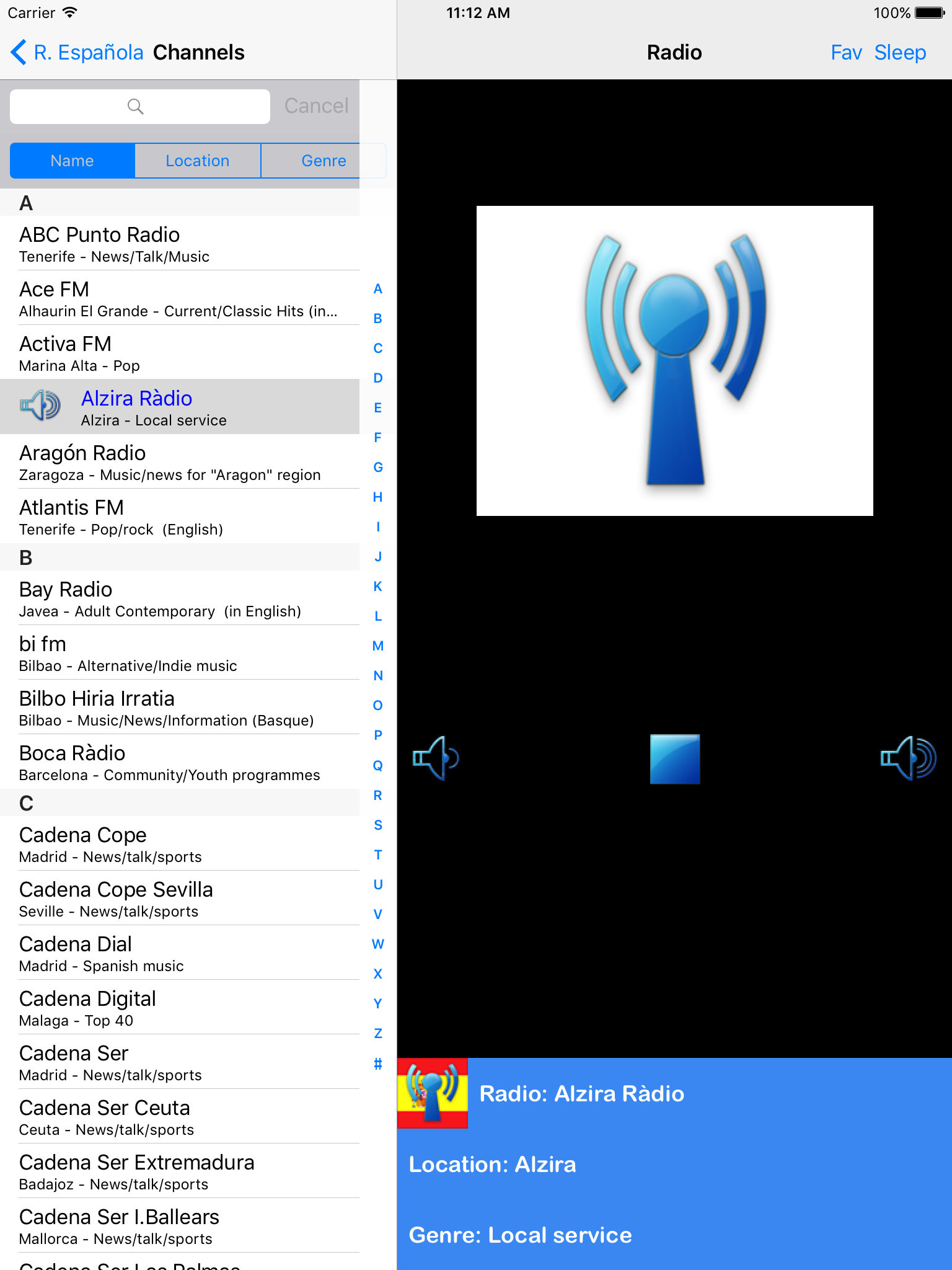 Radio Española (Radios from Spain)