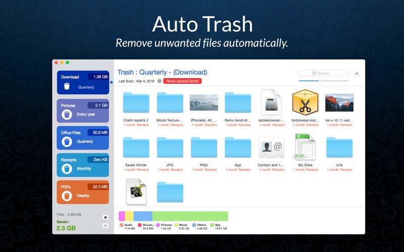 Screenshot #1 pour AutoTrash - Remove Unwanted Files Automatically