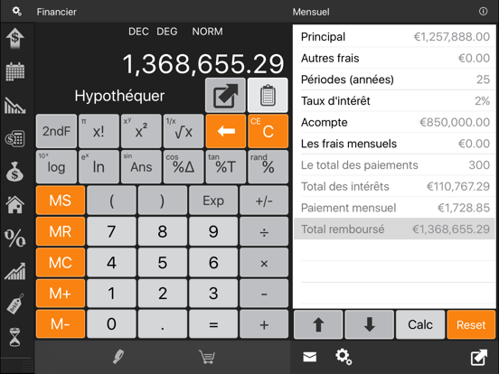 Screenshot #6 pour Financier Calculatrice HD