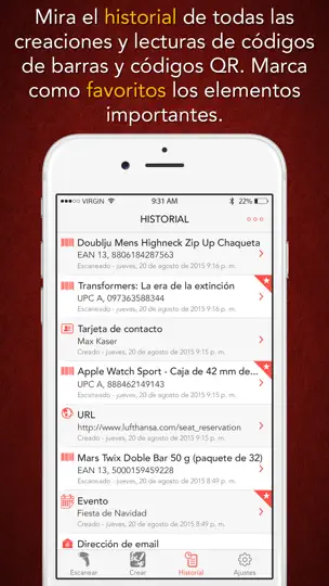 Captura de pantalla de Scanify - Escáner De Códigos De Barras, Asistente De Compras, Y Lector Y Generador De Código QR en iPhone 5