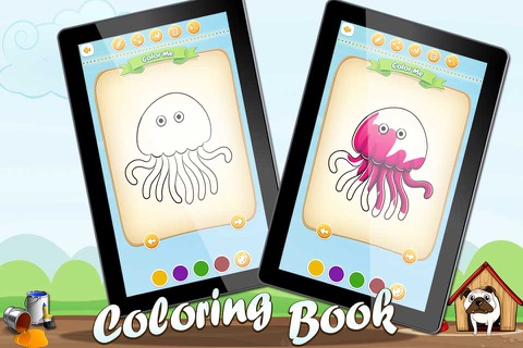 ColoringBook Sea Animal Free screenshot 2