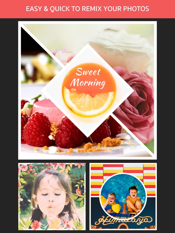 Photo Frame Editor – Pic Collage Maker Freeのおすすめ画像1