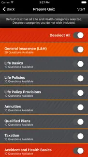 examfx life & health exam prep iphone screenshot 2