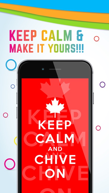 Keep Calm And Carry On Wallpapers & Posters Creator with Funny Icons & Logos screenshot-4