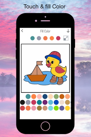 Interactive Touch Coloring Book of Animal and Human and Nature - Paint Studio for Kids and Adults Free All Pictures screenshot 2