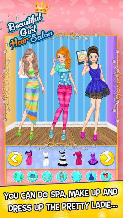 Screenshot #10 for Beautiful Girl Hair Salon with Dress Up kids Game
