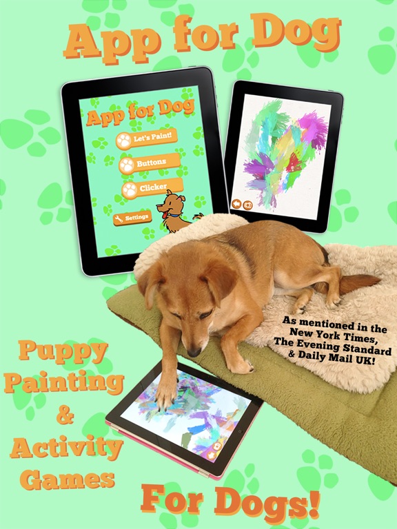 App for Dog FREE - Puppy Painting, Button and Clicker Training Activity Games for Dogs iPad screenshot 1 - Entertainment app