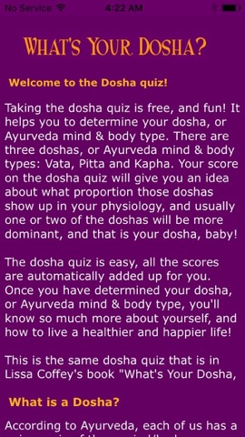 Ayurveda Dosha Quiz!のおすすめ画像1