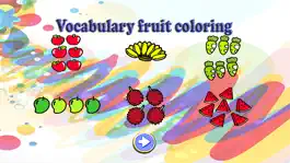 Game screenshot Vocabulary fruit Coloring Book hack