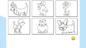 Cute Dog Drawings & Finger Coloring Pages for Kids screenshot #2 for iPhone