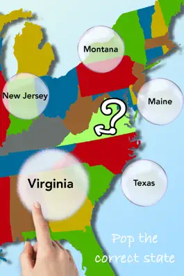 Game screenshot U.S. bubbles lite: US map quiz apk
