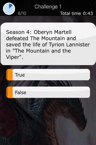 Dragon Quiz: Game of Thrones Edition - Questions about the legendary fantasy tv series screenshot 3