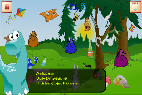 Ugly Dinosaurs Hidden Objects screenshot 3