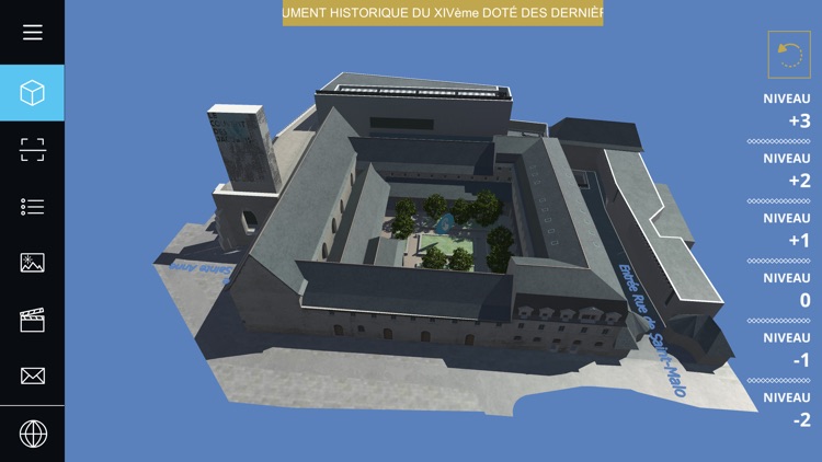 Couvent des Jacobins, centre des congrès de Rennes Métropole en réalité augmentée