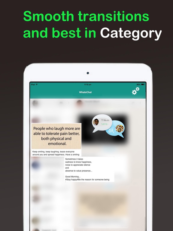 Screenshot #4 pour WhatsChat - A free messenger app for all devices - iPad version