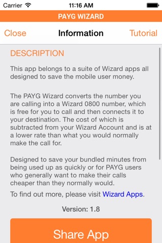 PAYG Wizard screenshot 2