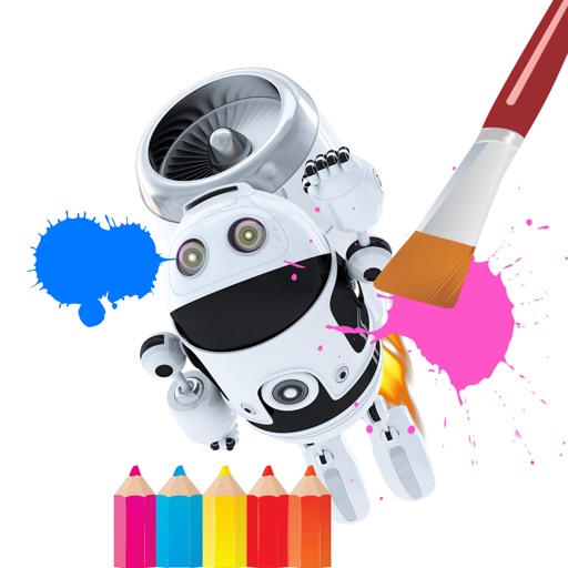 Robot Color Book Icon