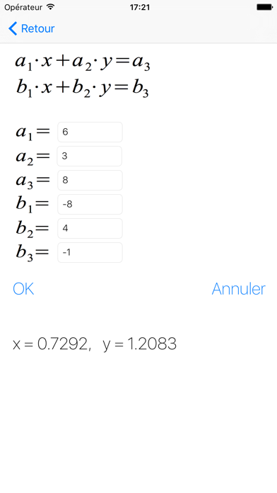 Screenshot #2 pour Systèmes d'equations