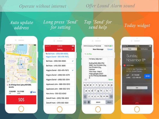 Quick SOS Help - Emergency Contact Call with Siren Alert Alarm iPad screenshot