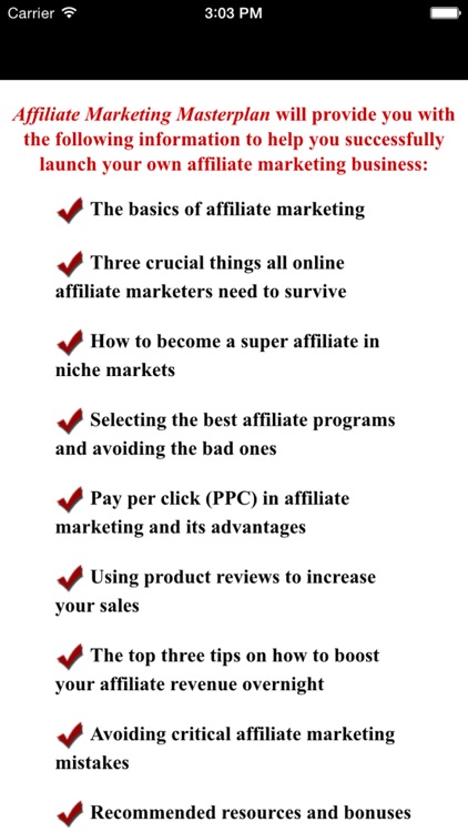 Affiliate Marketing Master Plan