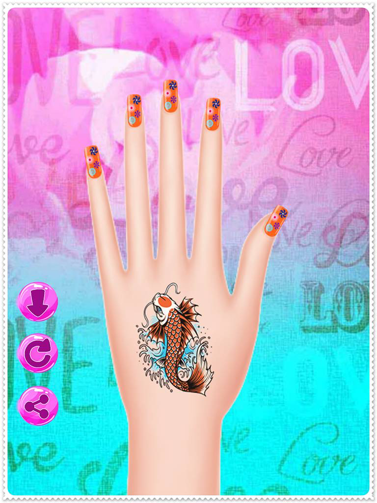 Nail Salon Spa - dress up and makeover games play free tattoo & makeup girls screenshot 10