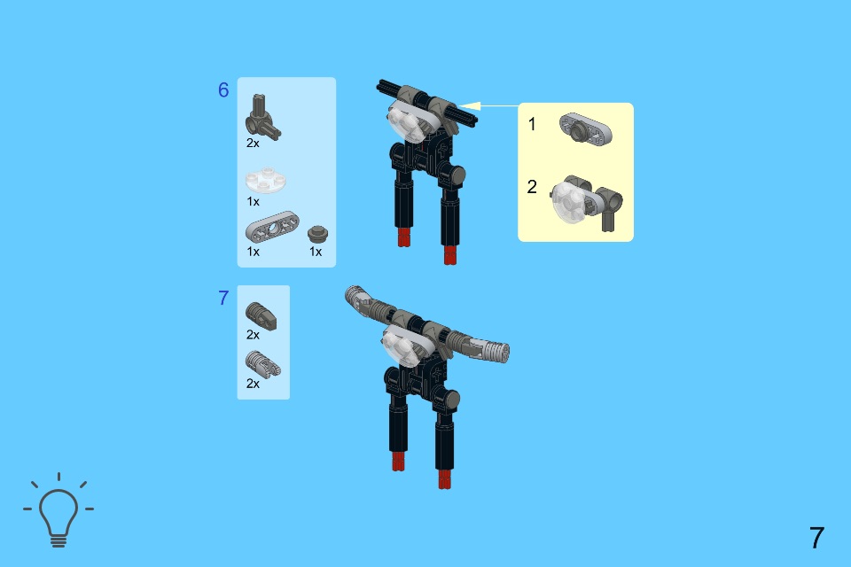 3-Wheel Moto for LEGO Creator 31018 x 2 Sets - Building Instructions screenshot 3