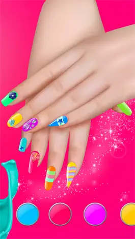 Game screenshot Manicure in Stylish Salon – Acrylic Nail Polish with Fancy Glow and Neon Design for Glamorous Girls apk
