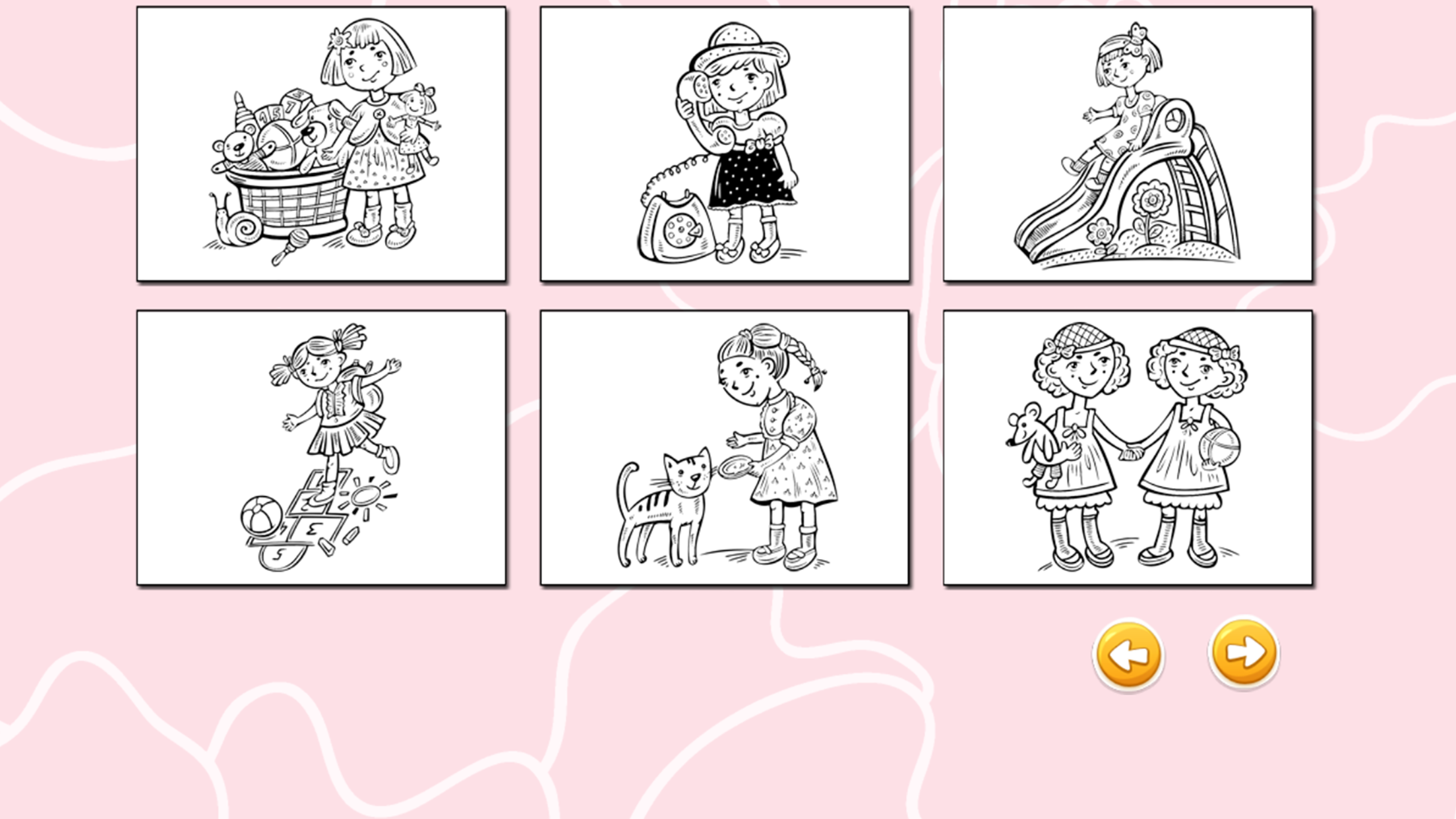 My Little Girl Coloring Pages Free Printable For All Children screenshot 3