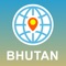 Bhutan offline map brought to you by PGCGLOBE 