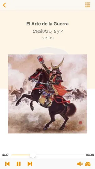 Captura de pantalla de El Arte De La Guerra - Audiolibro en iPhone 1