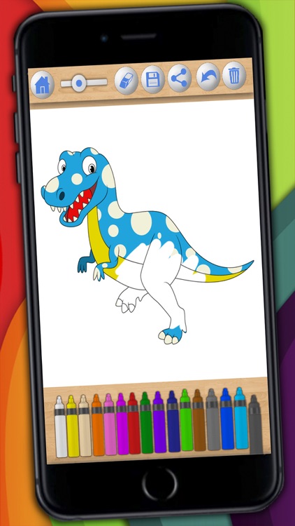 Dinosaurs Coloring book & Paint the Jurassic