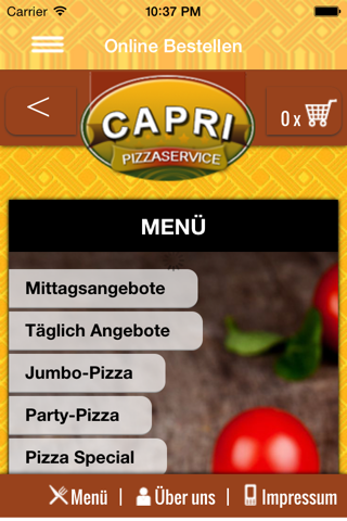 Capri Pizza Service screenshot 4
