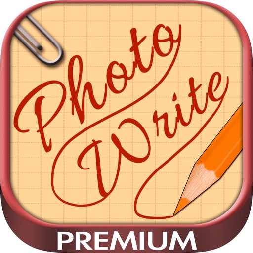 Write and draw on photos – Premium icon