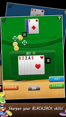 Game screenshot Blackjack 21 Free+ apk
