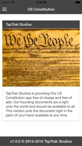 Game screenshot US Constitution - TapTrak Studios mod apk