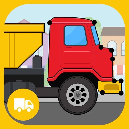 Trucks Connect the Dots and Coloring Book for Kids Lite iOS App