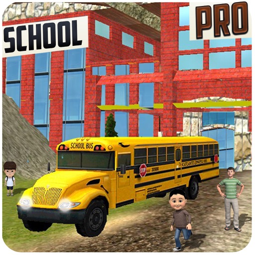 3D Off-Road School Bus Kids Driving simulator 2016: Parking & Driving Challenges Pro icon