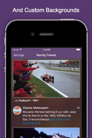 Racing Tweets screenshot 3