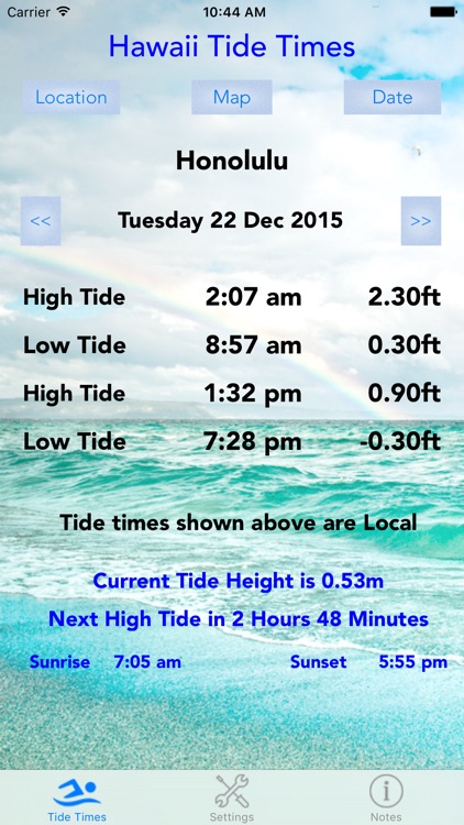 Hawaii Tide Times