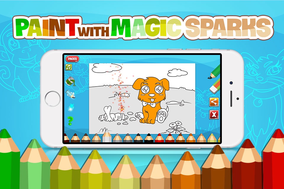 KidsPaint - Coloring Cool Animals to Relax screenshot 2