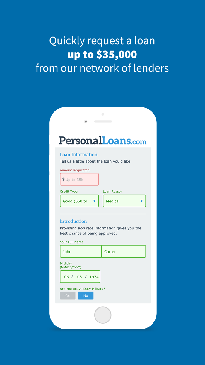 Personal Loans® Mobile - Loans up to 35000